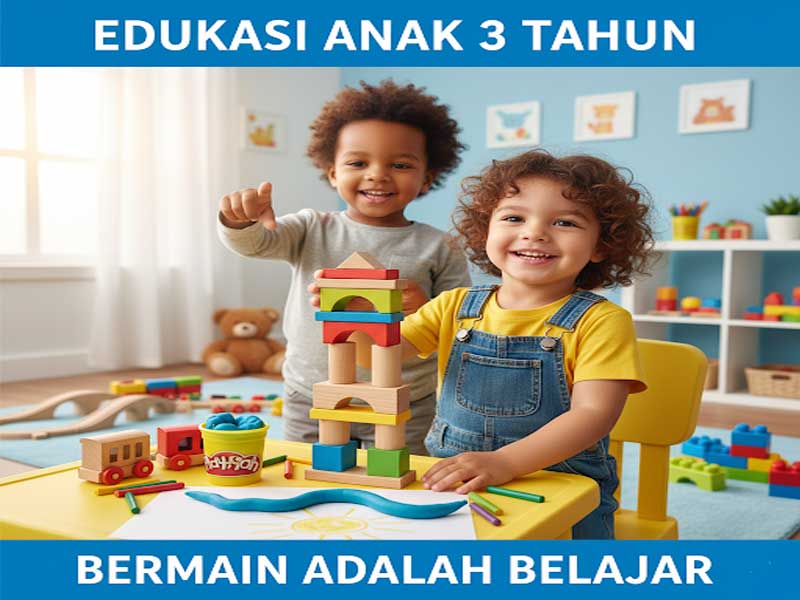 Edukasi Anak 3 Tahun: Bermain adalah Belajar untuk Pengetahuan
