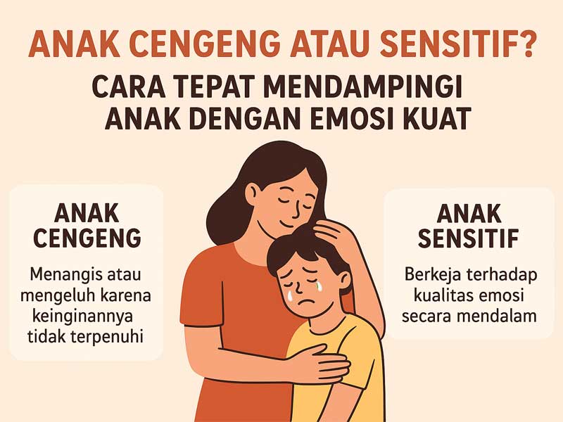 Anak Cengeng atau Sensitif? Cara Tepat Mendampingi Anak dengan Emosi Kuat