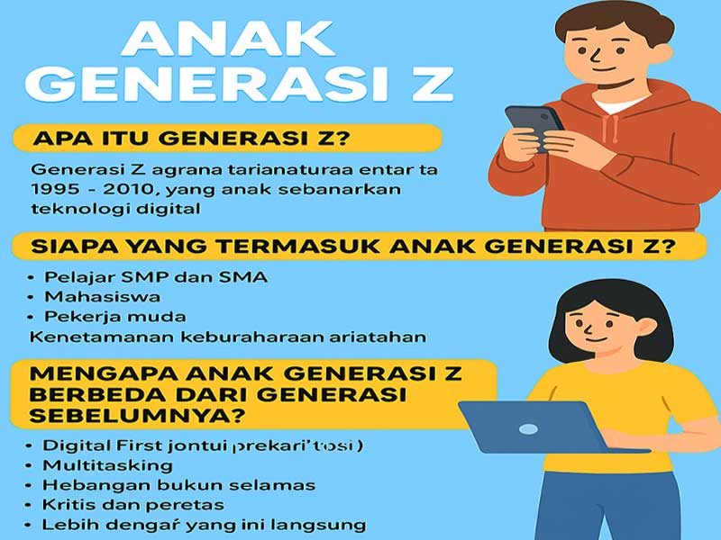 Anak Generasi Z: Potret, Karakteristik, dan Tantangan Zaman Digital