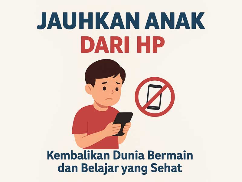 Jauhkan Anak dari HP: Kembalikan Dunia Bermain dan Belajar yang Sehat