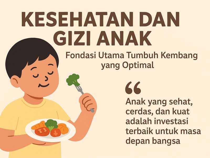 Kesehatan dan Gizi Anak: Fondasi Utama Tumbuh Kembang yang Optimal