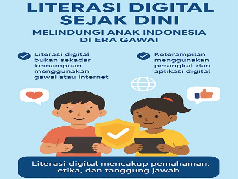 Literasi Digital Sejak Dini: Melindungi Anak Indonesia di Era Gawai