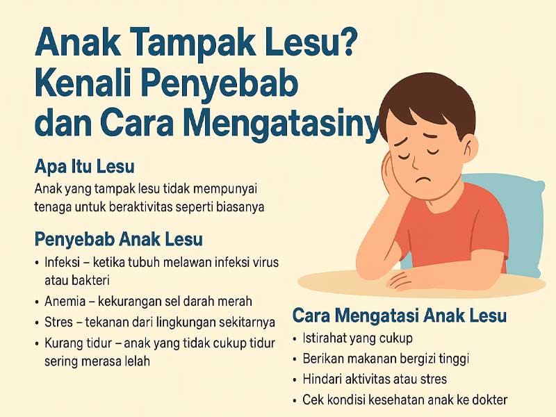 Anak Tampak Lesu? Kenali Penyebab dan Cara Mengatasinya